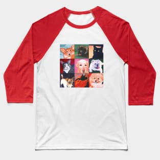 Collage of nine pets Baseball T-Shirt